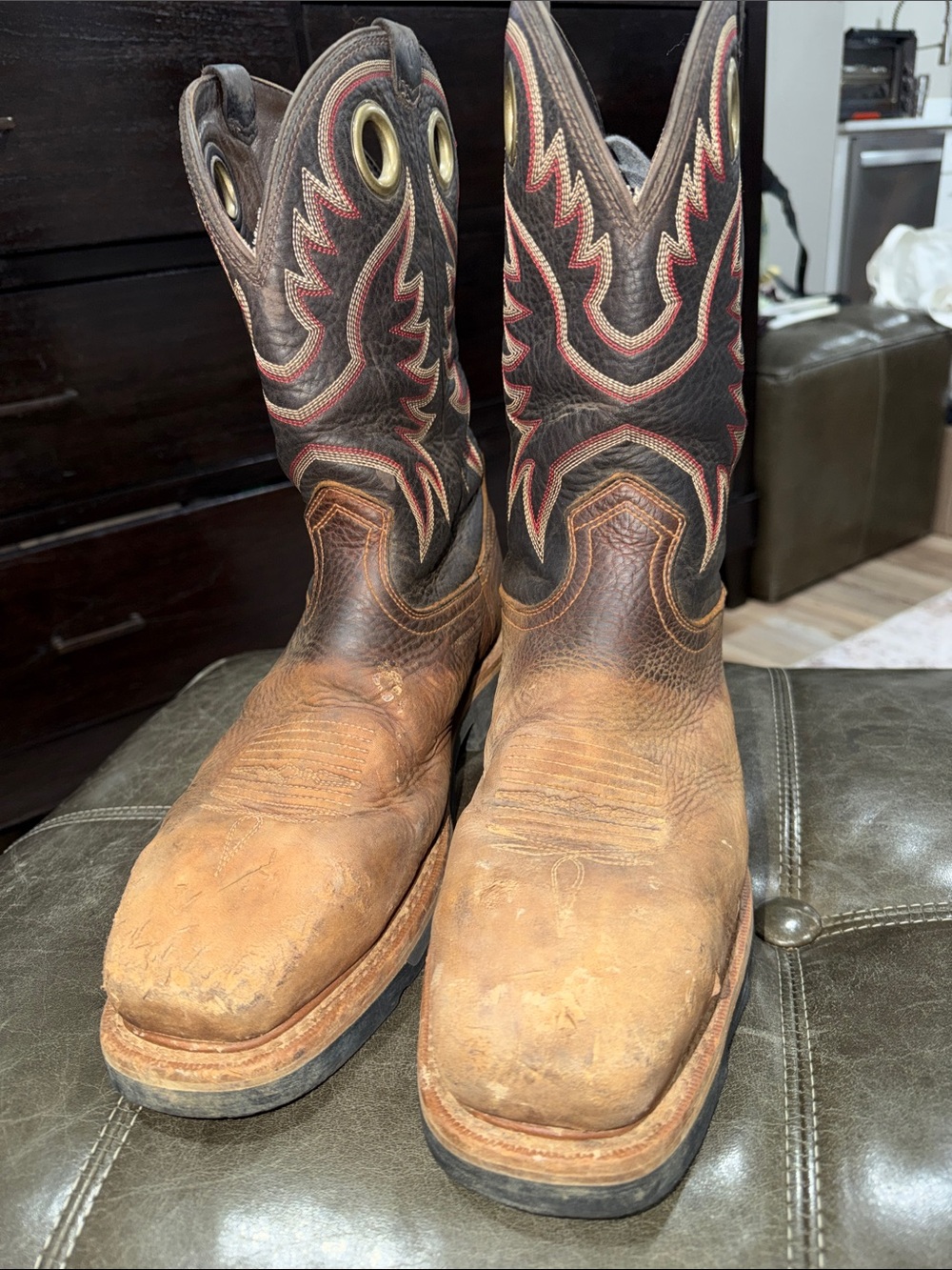 Tecovas LongHaul Composite Square Safety Toe Work Boots
